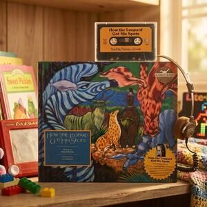 SEALED Vintage 80s Book & Cassette How the Leopard Got His Spots Danny Glover